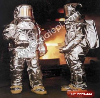 Equipos de Bomberos:  >TRAJES ALUMINIZADOS