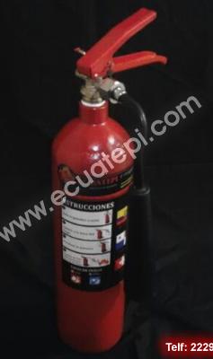 Extintores Portatiles Marca Ecuatepi:  >DIOXIDO DE CARBONO CO2